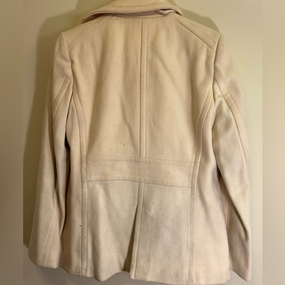 KCrew eggshell white pea coat - Picture 3 of 3